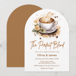 Convites O Chá perfeito de Casais de casamento de café mist