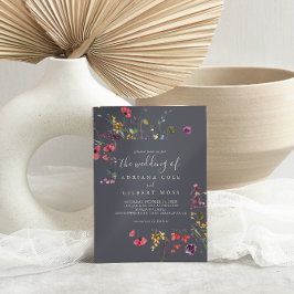 Convites O Clássico Casamento Floral Selvagem Selvagem De C