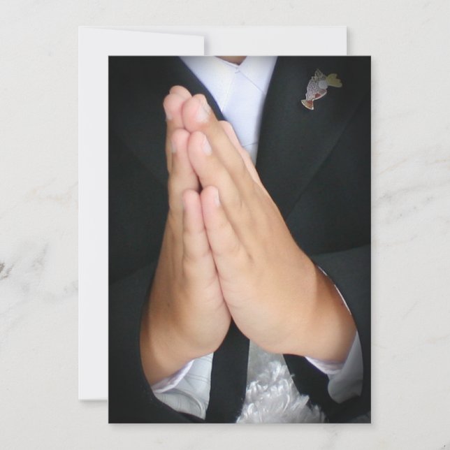 Convites O comunhão do menino (Frente)