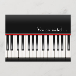 Convites O considerando do piano convida