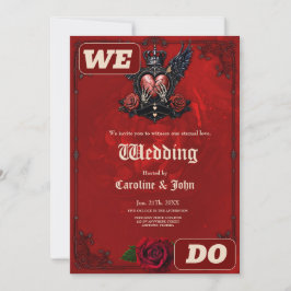 Convites O Coração Rachado: Um Epo Gótico.