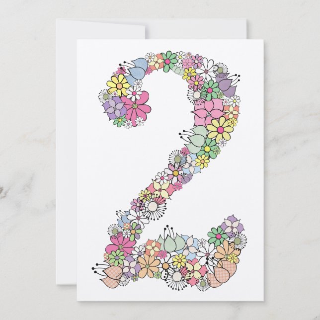 Convites O costume do partido de segundo aniversário das (Frente)