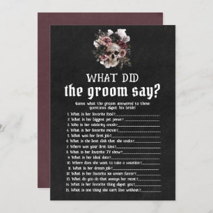 Convites O Crânio Floral Do Halloween O Que O Noivo Disse?