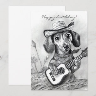 Convites O dachshund country crooner