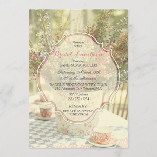 Convites O delicado chique do país do jardim desvaneceu-se