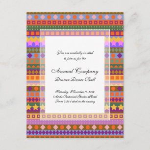 Convites O deserto asteca da arizona colore o ziguezague do