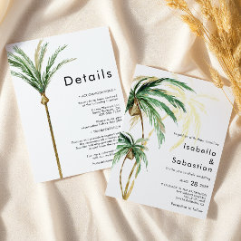 Convites O Destino Da Árvore Palma Detalha Tudo Em Um Casam