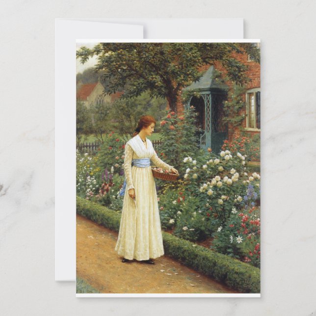 Convites O destino da pintura a óleo de Rosa (Frente)