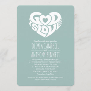 Convites O deus é casamento cristão do verso da bíblia do