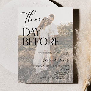 Convites O Dia Antes Do Almoço Do Ensaio De Casamento