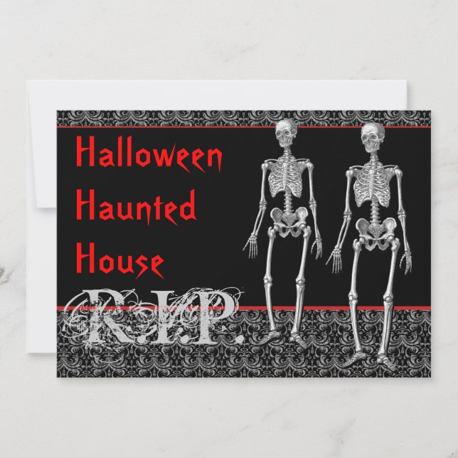 Convites O Dia das Bruxas assombrou a elevação da casa do (Frente)