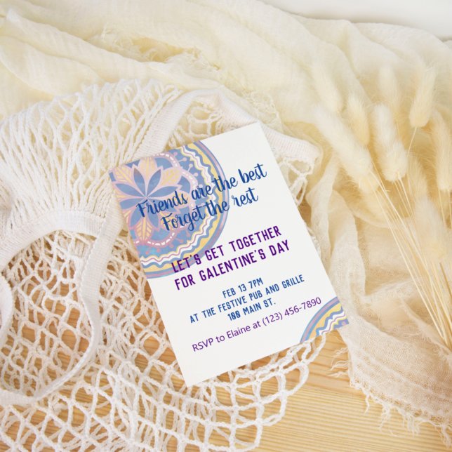 Convites O Dia de Galentine Mandala (Criador carregado)