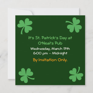 Convites O dia de St Patrick
