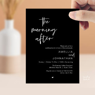 Convites O dia seguinte, Brunch de casamento moderno pós-ca