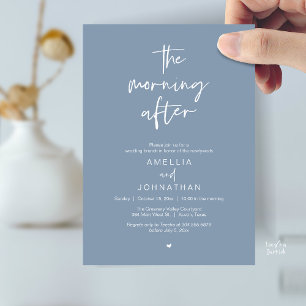 Convites O dia seguinte, Brunch de casamento moderno pós-ca