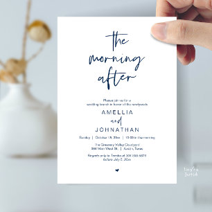 Convites O dia seguinte, Brunch de casamento moderno pós-ca