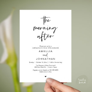 Convites O dia seguinte, Brunch moderno pós-casamento