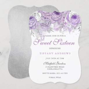 Convites O doce 16 do país das maravilhas da prata do rosa