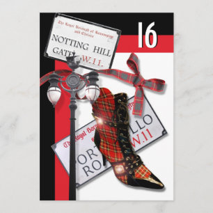 Convites O "doce britânico dezesseis" forma o partido da