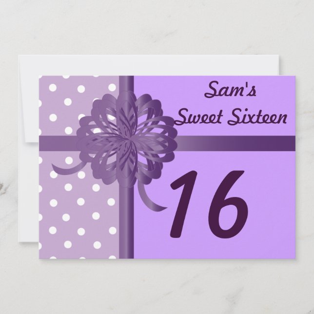 Convites O doce personalizado dezesseis (Frente)
