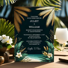O Dourado Casamento E Verde Da Praia De Wreath Pal