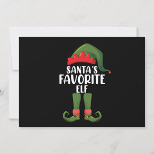 Convites O Elfo Favorito do Papai Noel Família Corresponden