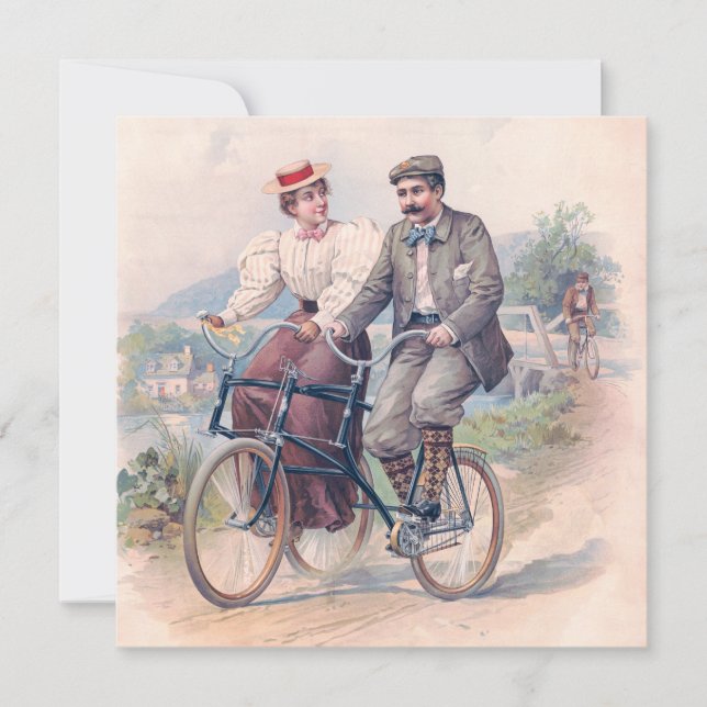 Convites O Elopemento da Bicicleta, 1896 (Frente)