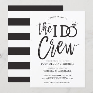 Convites O Eu Faço A Tripulação  Posto Wedding Brunch