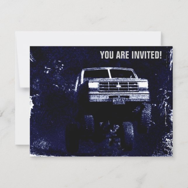 Convites O evento ou Mudding do Motorsports convidam (Frente)