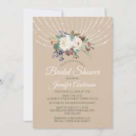 Convites O feriado ilumina o chá de panela do buquê floral