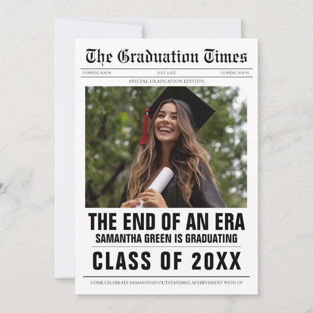 Convites O fim de um jornal de graduação da era (Frente)