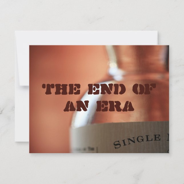 Convites O fim de uma era (Frente)