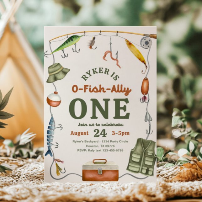 Convites O-Fish-Ally Aniversário (Criador carregado)