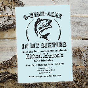 Convites O-fish-ally na minha 60ª Festa de aniversário