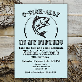 Convites O-fish-ally na minha Anos 50 50ª Festa de aniversá
