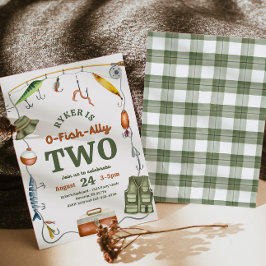 Convites O-Fish-Ally Two Birthday Invitation