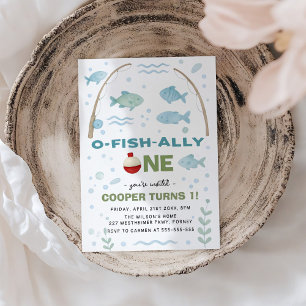 Convites O-Fish-Ally Um primeiro aniversario
