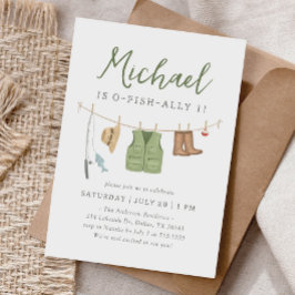 Convites O-Fish-Ally Um primeiro aniversario De Pesca