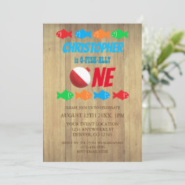 Convites O-Fish-Ally Um primeiro aniversario De Pesca