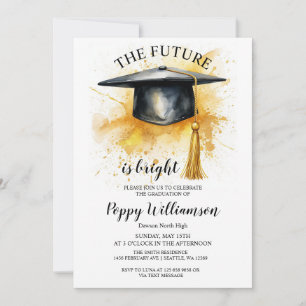 Convites O Futuro É Festa de formatura Brilhante