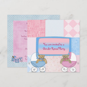 Convites O género do bebê revela o partido