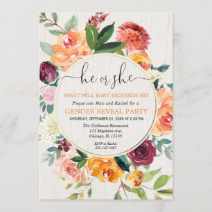 Convites O género rústico floral da grinalda da queda