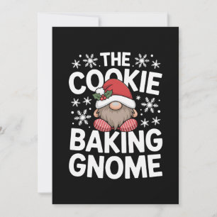 Convites O Gnome de Assar Biscoitos Natal Folha de Azevinho