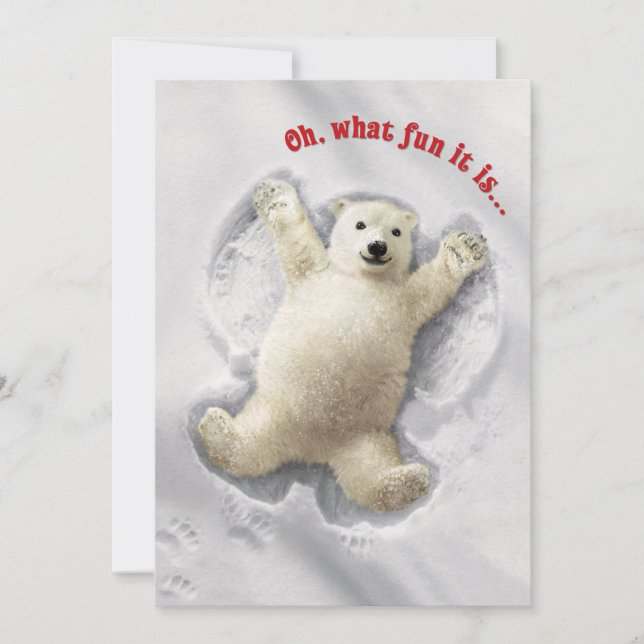 Convites O Grande Anjo da Neve (Frente)