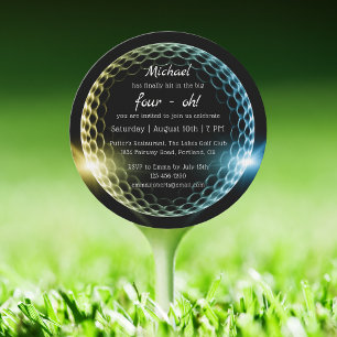 Convites O Grande Golfe De Quatro Oh aniversário de 40 an