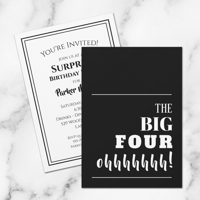 Convites O grande partido aniversário de 40 anos (Criador carregado)