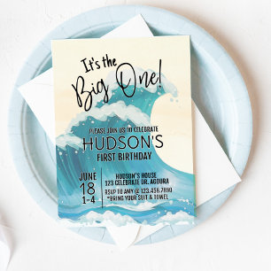 Convites O Grande, Surfando Aniversário, Surf.