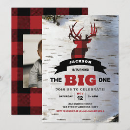 Convites O Grande Tema De Veado De Aniversário Convidado