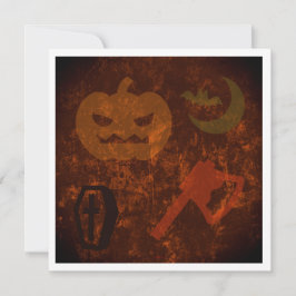 Convites O Halloween Assusta-se com o fundo de Eerie