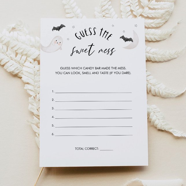 Convites O Halloween do AÇÚCAR adivinha o doce jogo da Mess (Criador carregado)